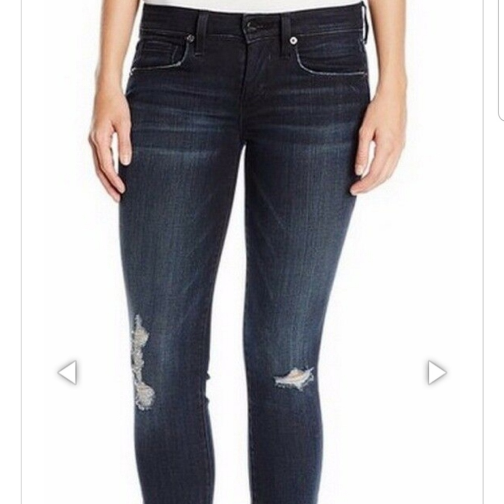 NWOT Genetic Denim Distressed Dark Wash Jean's 27